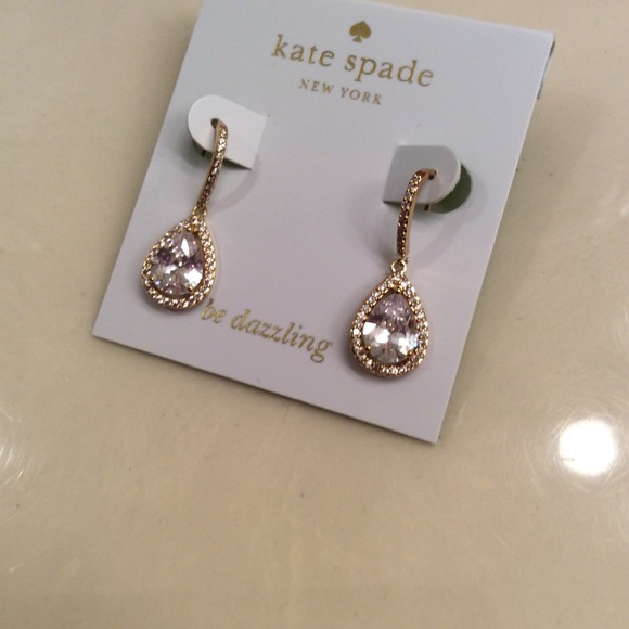 kate spade Jewelry - Kate Spade Teardrop Dangle Earrings